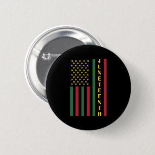 Juneteente Freedom Celebration USA Flag Button