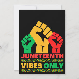 Juneteente Melanin Men Frauen Kinder Einladung