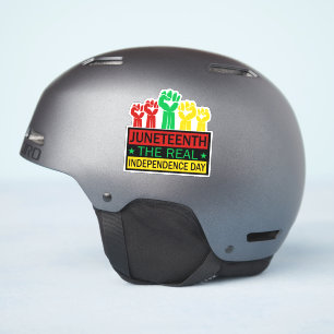 Juneteente Word Art Pan Africa Farben Vinyl Aufkleber