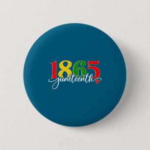 Juneteenth 1865 afroamerikanisch schwarze Geschich Button