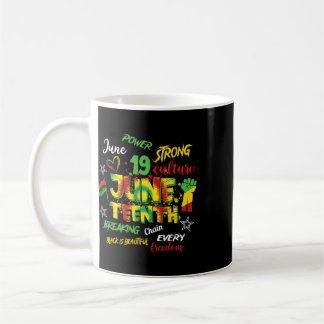Juneteenth 1865 Afroamerikanische Emanzipation fei Kaffeetasse