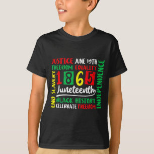 Juneteenth 1865 befreite es afrikanische Männer un T-Shirt
