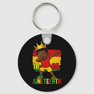 Juneteenth 1865 Dabbing Jungen Kinder Freiheit Sch Schlüsselanhänger