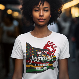 JUNETEENTH 1865 Flagge – Freiheit wird gefeiert T-Shirt
