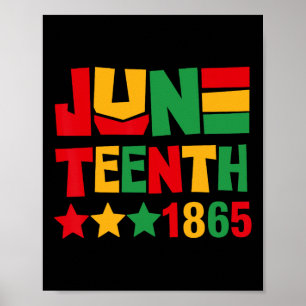 Juneteenth 1865 Frauen Männer Kinder 19. Juni 1865 Poster
