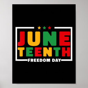 Juneteenth 1865 Frauen Männer Kinder 19. Juni 1865 Poster