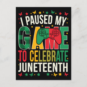 Juneteenth 1865 Freiheitstag Schwarze Geschichte Feiertagspostkarte