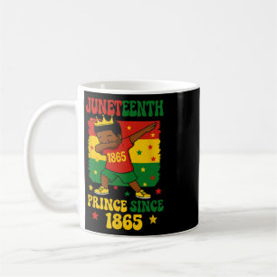 Juneteenth 1865 Groovy Kleiner Junge Dabbing Prinz Kaffeetasse