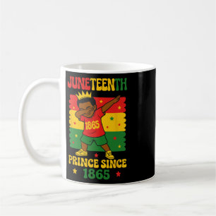 Juneteenth 1865 Groovy Kleiner Junge Dabbing Prinz Kaffeetasse