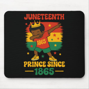 Juneteenth 1865 Groovy Prinz Kleinkind Dab Junge F Mousepad
