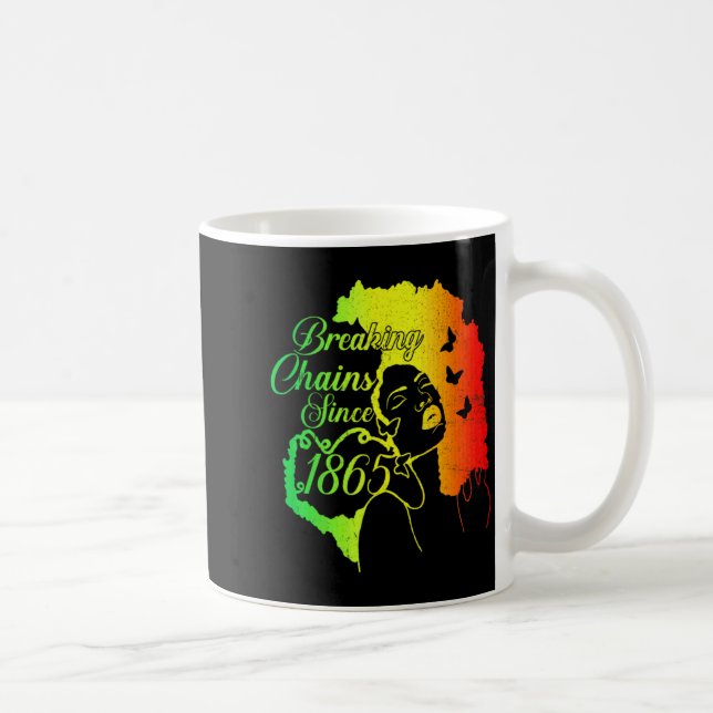 Juneteenth 1865 Kettenbrechen Erbe Geschichte c Kaffeetasse (Rechts)