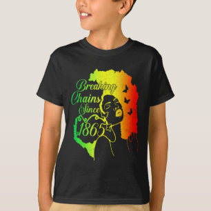 Juneteenth 1865 Kettenbrechen Erbe Geschichte c T-Shirt