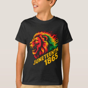 Juneteenth 1865 Löwe Rasta T-Shirt