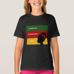 Juneteenth 1865 Mädchen T-Shirt feiern