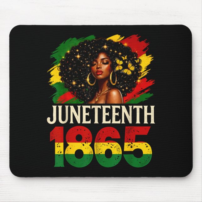Juneteenth 1865 schwarze Frauen afrikanischer amer Mousepad (Vorne)