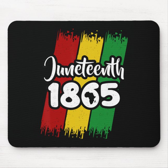 Juneteenth 1865 Schwarze Geschichte Afroamerikanis Mousepad (Vorne)