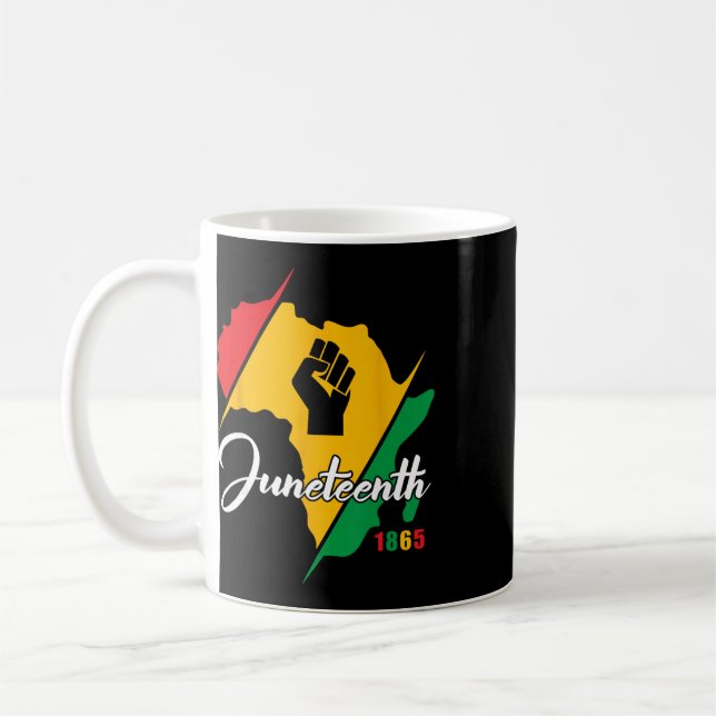 Juneteenth 1865 Schwarze Geschichte Frauen Freihei Kaffeetasse (Links)
