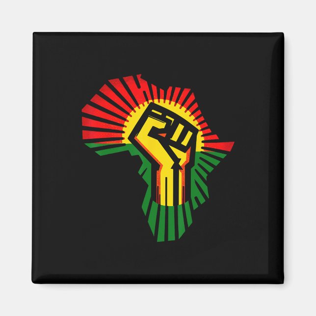 Juneteenth 1865 Schwarze Geschichte Monat Afroamer Magnet (Vorne)