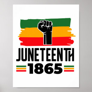Juneteenth 1865 Schwarze Geschichte Monat Melanin  Poster