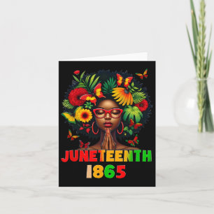 Juneteenth 1865 Shirts Frauen feiern den schwarzen Karte