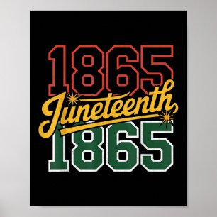 Juneteenth 19. Juni 1865 Black History Month Frei Poster