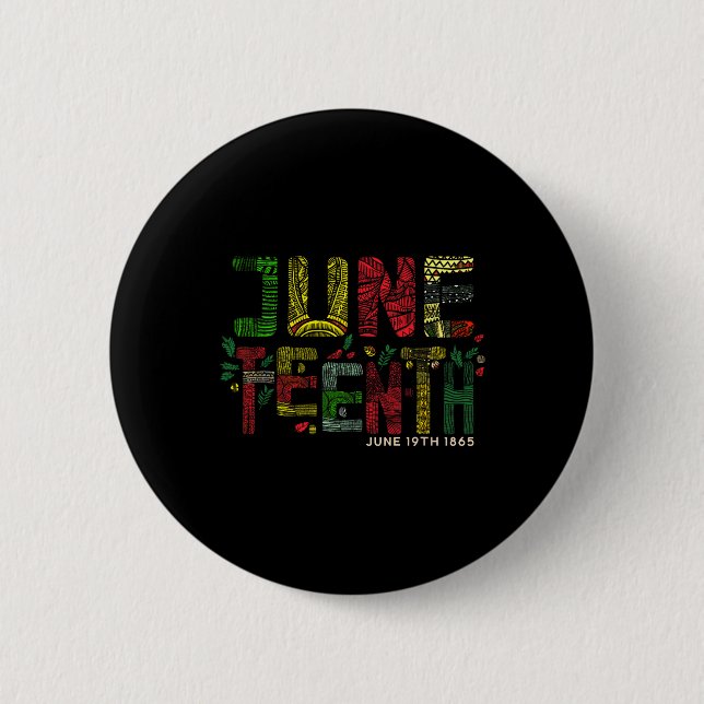 Juneteenth 19. Juni 1865 Button (Vorderseite)