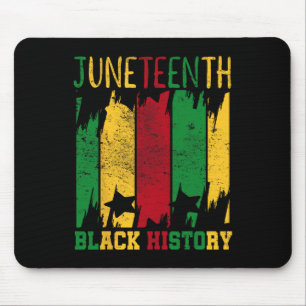 Juneteenth 19. Juni 1865 Freiheitstag Und Schwarze Mousepad