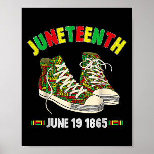 Juneteenth 19. Juni 1865 Schwarz Afroamerikanisch Poster