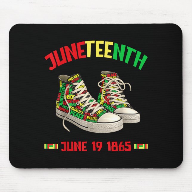 Juneteenth 19. Juni 1865 schwarze afroamerikaner Mousepad (Vorne)