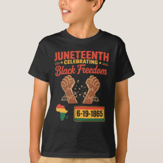 Juneteenth 2025 Schwarze Freiheit feiern 6-19-186 T-Shirt