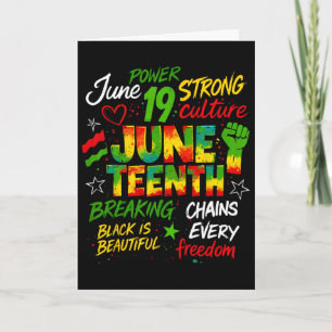 Juneteenth African American Juneteenth 1865 Freihe Karte