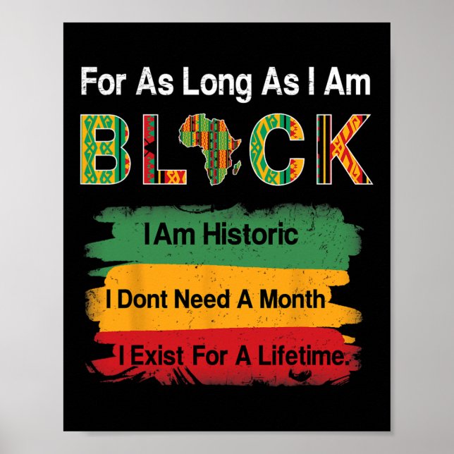 Juneteenth Afrika Map-Shirt Kente-Stoff Männer Fra Poster (Vorne)