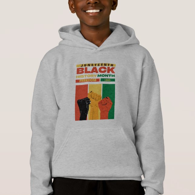 juneteenth afrikanische schwarze Freiheit 1865 His Hoodie (Vorderseite)