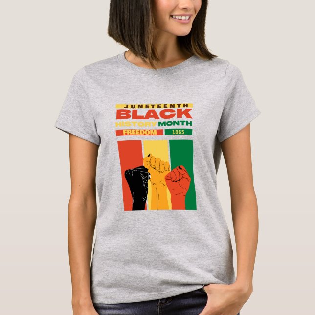 juneteenth afrikanische schwarze Freiheit 1865 His T-Shirt (Vorderseite)