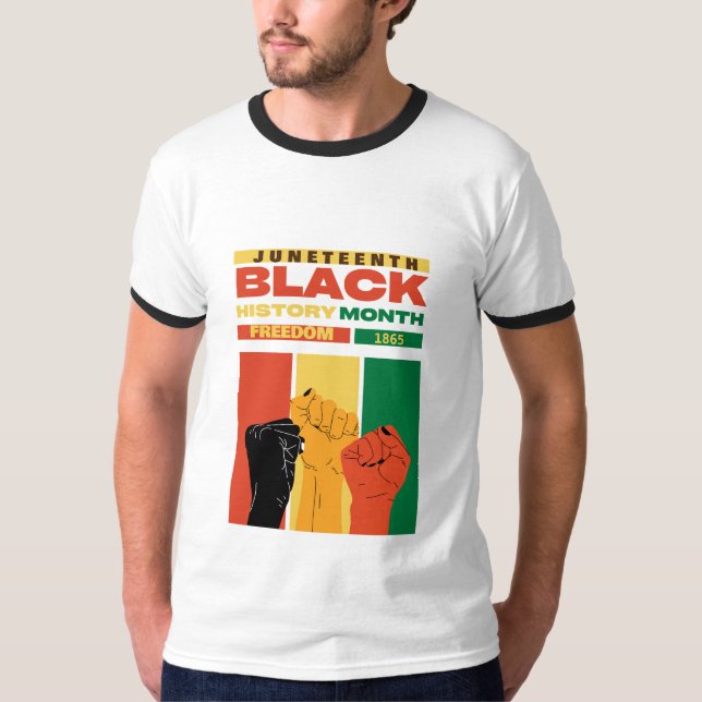 juneteenth afrikanische schwarze Freiheit 1865 His T-Shirt (Vorderseite)