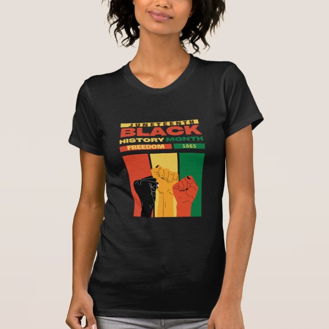 juneteenth afrikanische schwarze Freiheit 1865 His T-Shirt (Vorderseite)