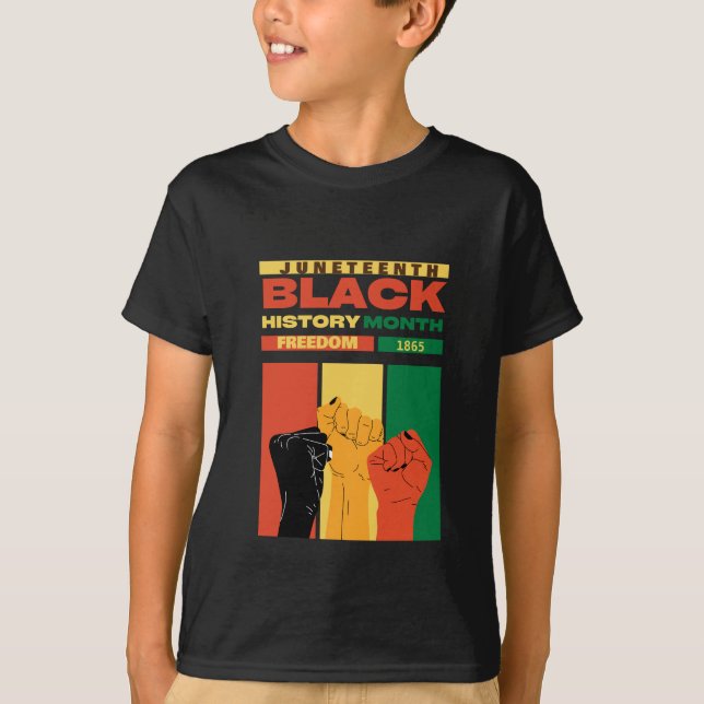 juneteenth afrikanische schwarze Freiheit 1865 His T-Shirt (Vorderseite)