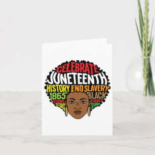 Juneteenth Afro Melanin Women Girl Africa Ancestor Karte