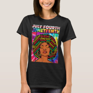 Juneteenth - afroamerikanische Melanin-Königin sch T-Shirt