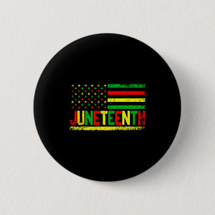 Juneteenth-amerikanische Flagge Emanzipation Melan Button