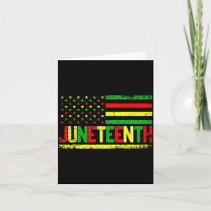Juneteenth amerikanische Flagge Emanzipation Melan Karte