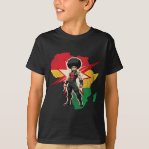 Juneteenth Anime Manga Charaktere, afrikanische Ku T-Shirt