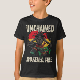 Juneteenth Anime Manga Charaktere, afrikanische Ku T-Shirt