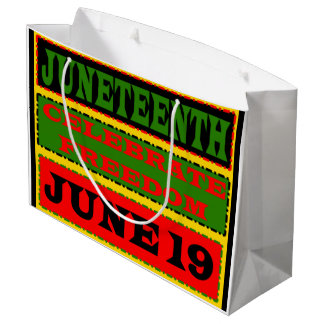 Juneteenth Bag Große Geschenktüte