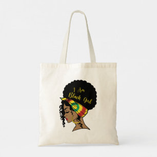 Juneteenth Black Girl Afro Woman Tragetasche