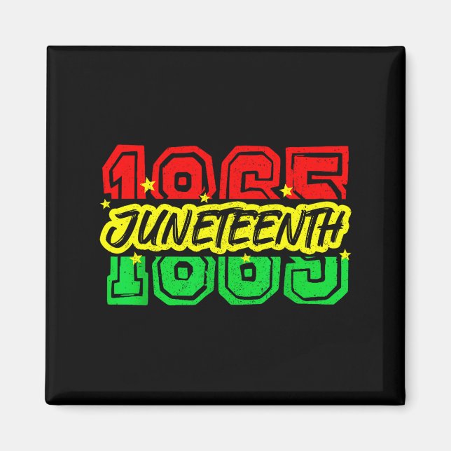Juneteenth Black History Month 19. Juni 1865 Magnet (Vorne)