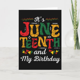 Juneteenth Black History Month Geburtstag 19. Juni Karte