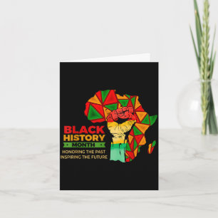 Juneteenth Black History Month Pride-Faust Mädchen Karte