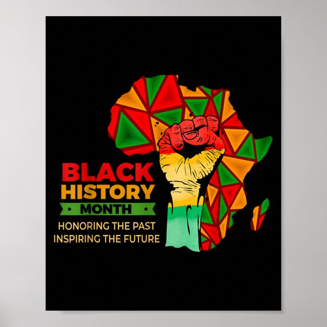 Juneteenth Black History Month Pride Faust Mädchen Poster (Vorne)