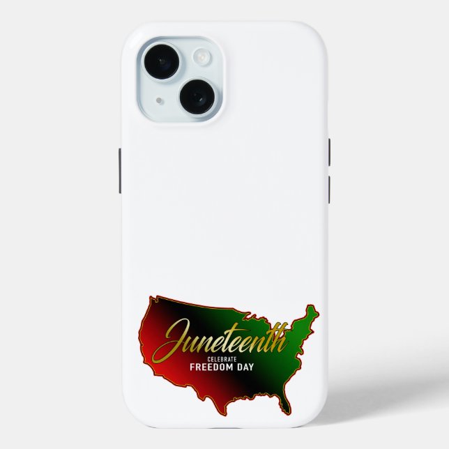 Juneteenth Black Independence Case-Mate iPhone Hülle (Rückseite)
